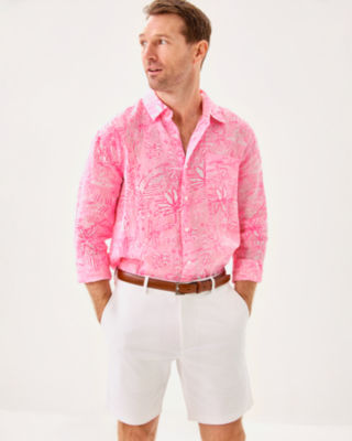 Men's Stuff Addison Shirt, Conch Shell Pink Pennys Playground, large image 2