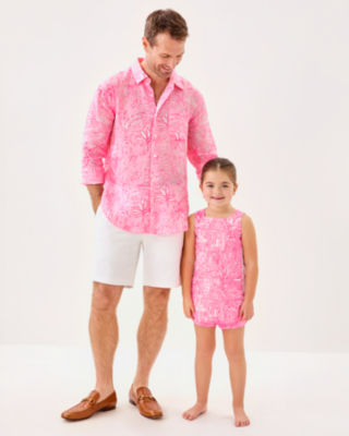 Men's Stuff Addison Shirt, Conch Shell Pink Pennys Playground, large image 4