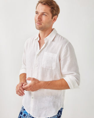 Men's Stuff Addison Shirt, Resort White, large