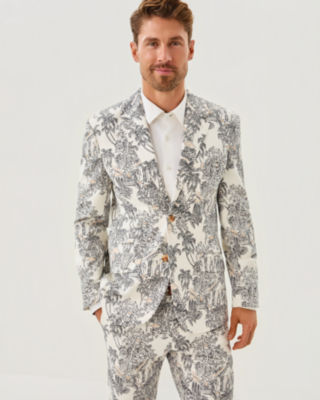 Lilly Pulitzer Men's Stuff Flagler Blazer In Gray