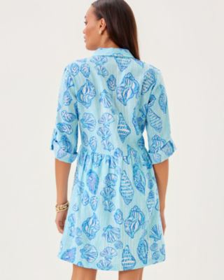 Shaela Dress, Fresh Water Blue Cool As Shell, large image 1