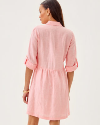 Shaela Dress, Sorbet Pink X Resort White, large image 1