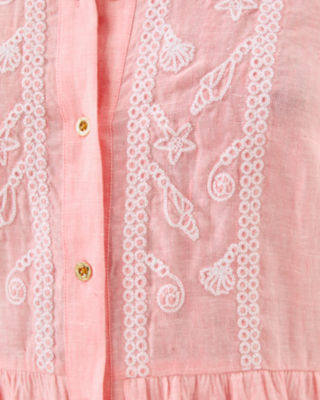 Shaela Dress, Sorbet Pink X Resort White, large image 4