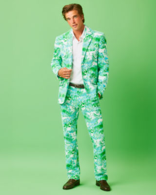 Men's Stuff 34" Mizner Stretch Pant, Capri Blue Galloping Gals, large