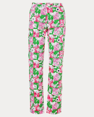Men's Stuff 34" Mizner Stretch Pant, Cherry Blossom Pink Lil Chicken Check, large image 8