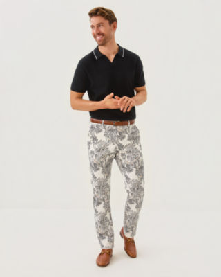Lilly Pulitzer Men's Stuff 34" Mizner Stretch Pant In Gray