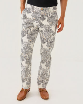 Lilly Pulitzer Men's Stuff 34" Mizner Stretch Pant In Gray
