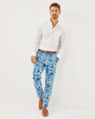 Men's Stuff 34" Mizner Stretch Pant, Starlight Navy Unforgettable, large