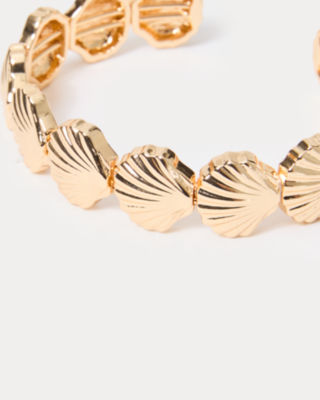 Cool As Shell Bracelet, Gold Metallic, large image 2