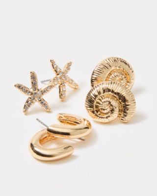 Sandsational Earring Set, Gold Metallic, large image 2