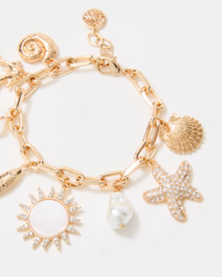Summer Serenade Charm Bracelet, Gold Metallic, large image 2