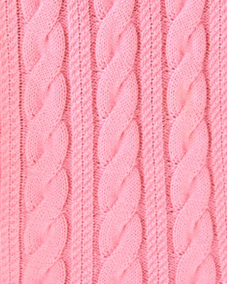 Suzette Polo Sweater Tank, Conch Shell Pink X Resort White Tipping, large image 3