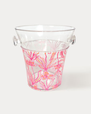 Acrylic Bottle Chiller, Resort White Lovely Long Stems Gwp Bottle Chiller, large  - Lilly Pulitzer