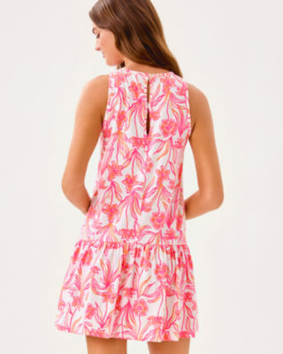 Dixi Dress, Resort White Lovely Long Stems, large image 2