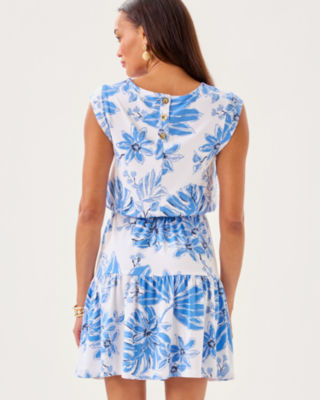 Danville Dress, Resort White Jet Set Jungle, large image 1