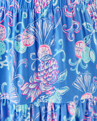 Danville Dress, Sunwashed Blue Citrus Crush Engineered Knit Dress, large image 4