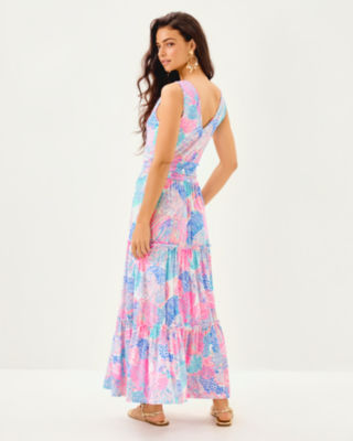 Skylar Midi Dress, Multi Roar Of The Seas, large image 1