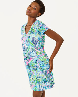 Lilly Pulitzer Etta Short Sleeve Dress In Green
