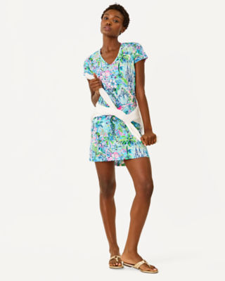 Lilly Pulitzer Etta Short Sleeve Dress In Green