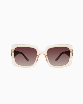 Triton Reef Sunglasses, Crystal Gold, large image 1 - Lilly Pulitzer