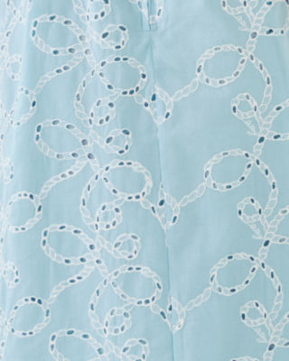 Della Midi Dress, Bluette Sailors Knot Eyelet, large image 4