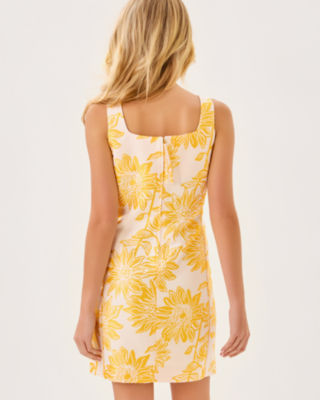 Albright Shift Dress, Resort White Via Sunny Jacquard, large image 1