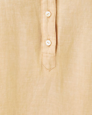 Ellowyn Linen Dress, Wicker Tan X Resort White, large image 3