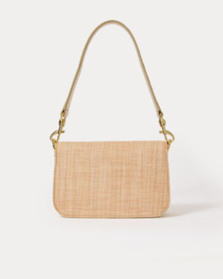 Paley Straw Shoulder Bag, Natural, large image 2