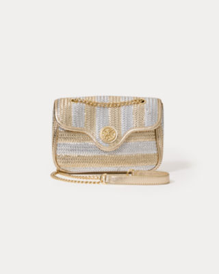 Cora Crossbody Bag, Gold Metallic X Silver Metallic, large