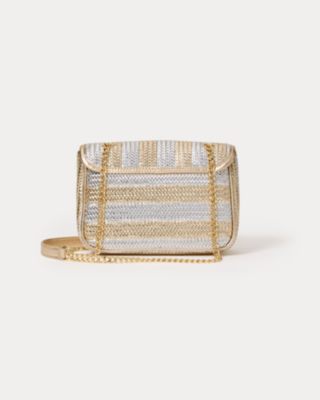 Cora Crossbody Bag, Gold Metallic X Silver Metallic, large image 2
