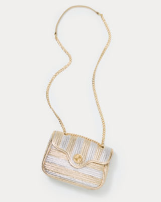 Cora Crossbody Bag, Gold Metallic X Silver Metallic, large image 3