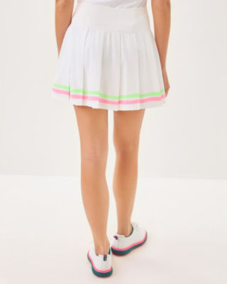 Luxletic 15" Cosmina High Rise Pleated Skort, Resort White, large image 1