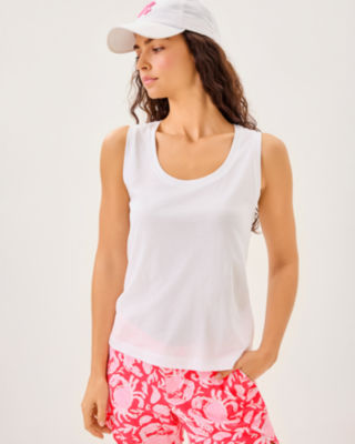 Meredith Tank Top, Resort White, large