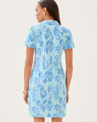 UPF 50+ Mandi Dress, Fresh Water Blue Cool As Shell, large image 1