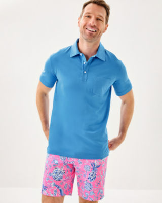 Men's Stuff Aarons Polo, Sunwashed Blue, large