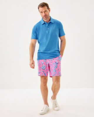 Men's Stuff Aarons Polo, Sunwashed Blue, large image 2