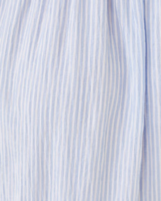 Hadly Smocked Maxi Dress, Jacaranda Blue Ltwt Oxford Stripe, large image 5