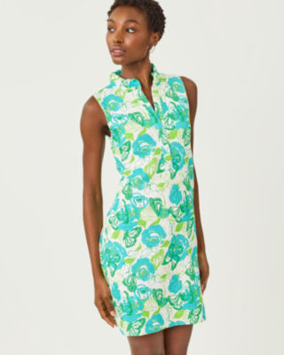 Elsey Shift Dress, Resort White Monarch Rose, large