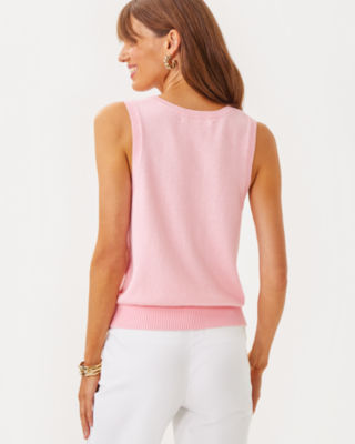 Amalia Sweater Tank, Pink Muse, large image 1