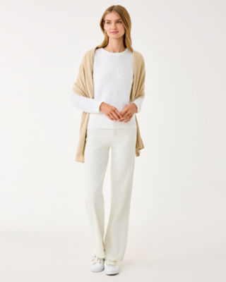 Lanelle Wrap, Heathered Sand Bar Metallic, large image 3 - Lilly Pulitzer