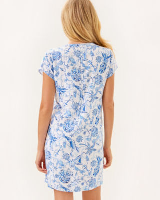 Ansella Tunic Dress, Resort White Barefoot Beachcombers, large image 1