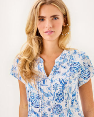 Ansella Tunic Dress, Resort White Barefoot Beachcombers, large image 2