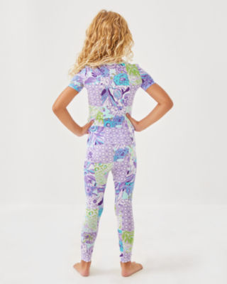 Girls Sammy Short Sleeve Pajama Set, Multi Juicy Story Patch, large image 2