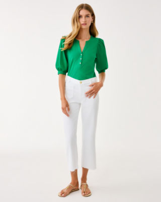 Ronson Knit Top, Bamboo Green, large image 3