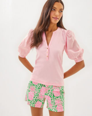 Ronson Knit Top, Pink Muse, large - Lilly Pulitzer