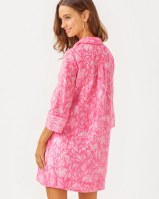 Daphnie Tunic Dress, Rousseau Pink Tulip To Tango Engineered Woven Dress, large image 1