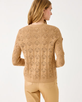 Lenalie Cardigan, Rattan Metallic Garden Crochet, large image 1