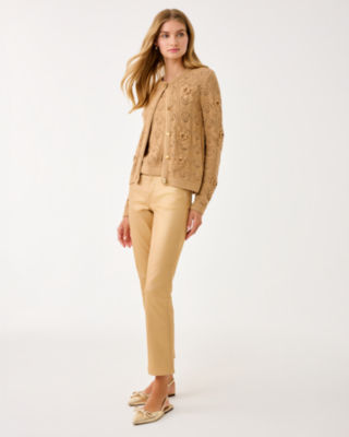 Lenalie Cardigan, Rattan Metallic Garden Crochet, large image 3