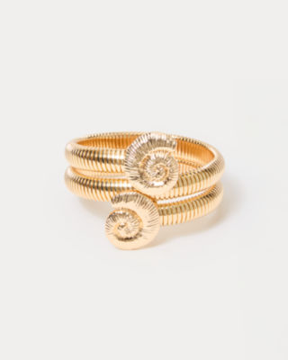 Barefoot Beachcomber Bracelet, Gold Metallic, large