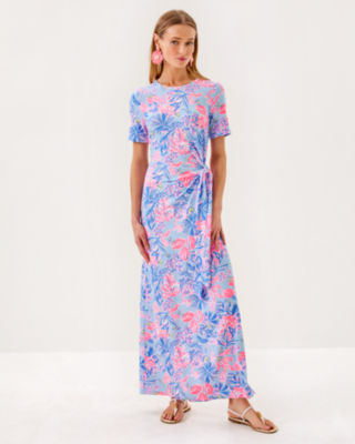 Chace Maxi Dress, Multi Elephant Splash, large